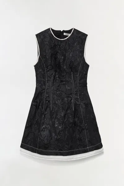 Simkhai Women's Audrina Jacquard Mini Dress In Black