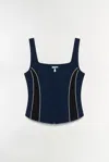 Simkhai Aya Bustier Top Midnight Multi In Multi