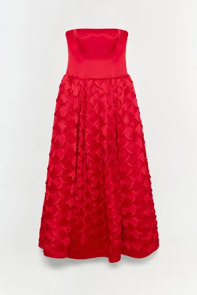 Simkhai Women's Azriel Gown In Fiery Red