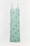 Simkhai Bex Sequined Maxi Dress In Green