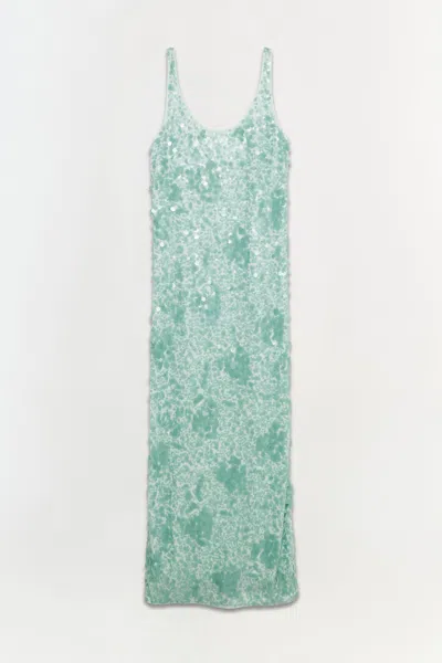 Simkhai Women's Bex Embellished Maxi Dress In Seafoam