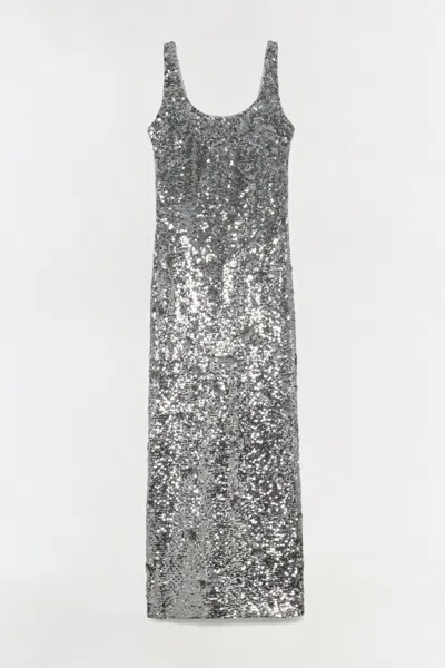 Simkhai Women's Bex Embellished Maxi Dress In Silver