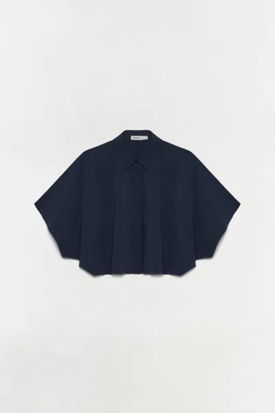 Simkhai Women's Blair Cotton Shirt In Midnight In Blue