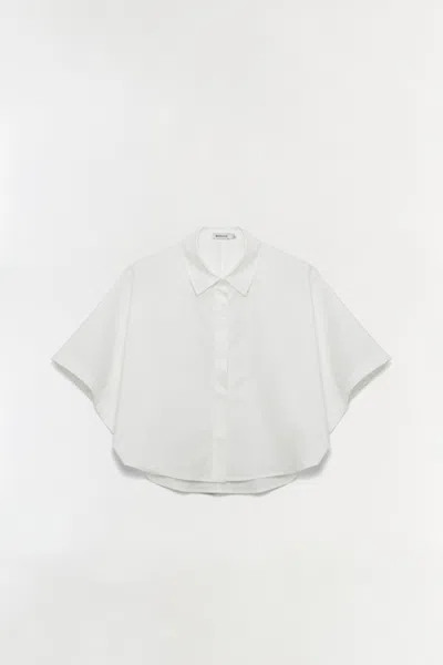 Simkhai Women's Blair Cotton Shirt In White In Multi