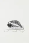 Simkhai Women's Bridget Metal Oyster Clutch In Silver