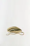 Simkhai Women's Bridget Mini Metal Oyster Clutch In Gold In Gold
