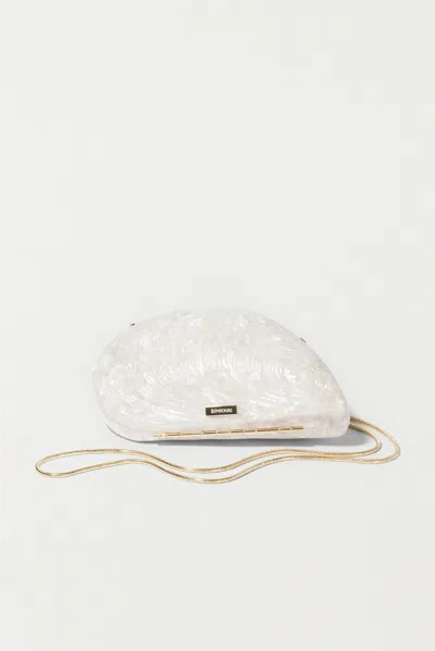 Simkhai Women's Bridget Pearl Oyster Clutch In Ivory In White