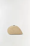 Simkhai Women's Bridget Raffia Oyster Shell Clutch