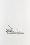 Simkhai Women's Bridget Shell Wedge Sandal In Silver