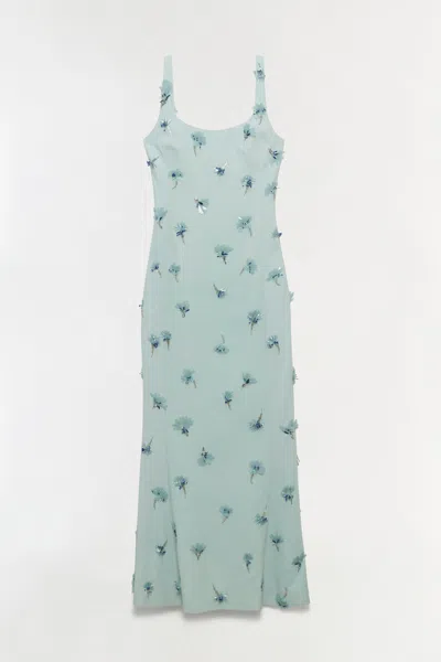 Simkhai Women's Briella Embellished Crepe Gown In Sky In Blue