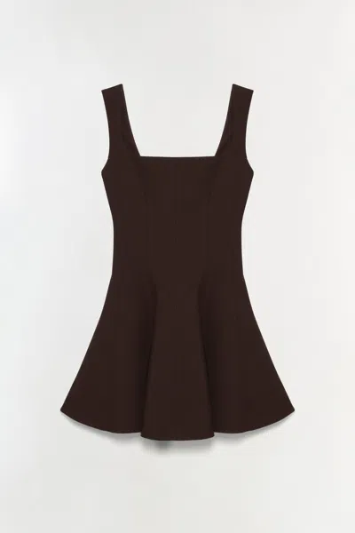 Simkhai Women's Bronte Mini Dress In Chocolate In Black