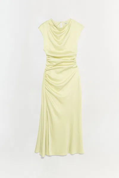 Simkhai Women's Burke Satin Midi Dress In Sunglow