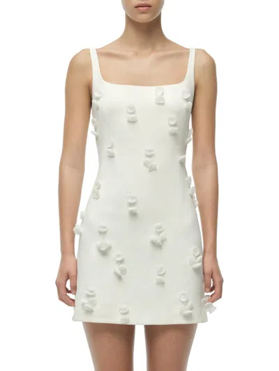 Simkhai Cailinn Linen-cotton Mini Dress In White