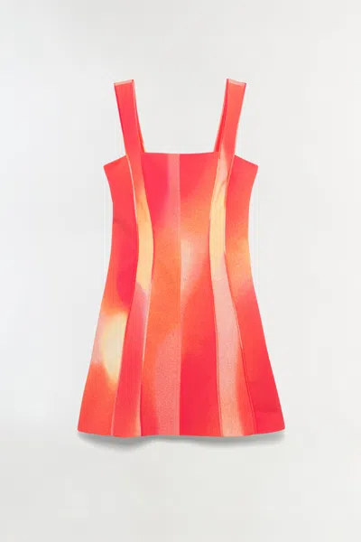 Simkhai Women's Calyx Mini Dress In Golden Hour Sunset In Orange