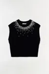 Simkhai Women's Candra Embellished Knit Vest In Black In Black