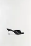 Simkhai Carey Leather Buckle Mules In Black