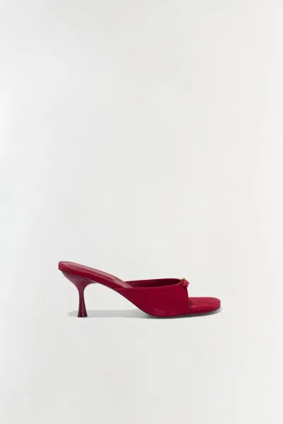 Simkhai Women's Carey Suede Mule In Crimson