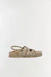 Simkhai Carey Buckle-strap Suede Sandals
