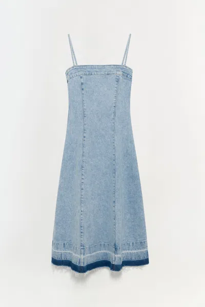 Simkhai Women's Clarissa Denim Pants Midi Dress In Del Mar