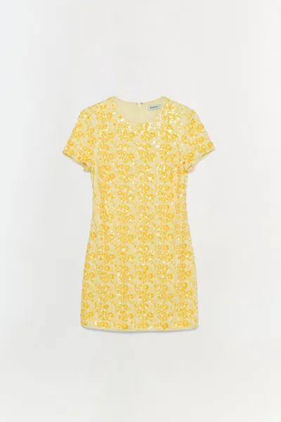 Simkhai Women's Clove Embellished Mini Dress In Buttercream