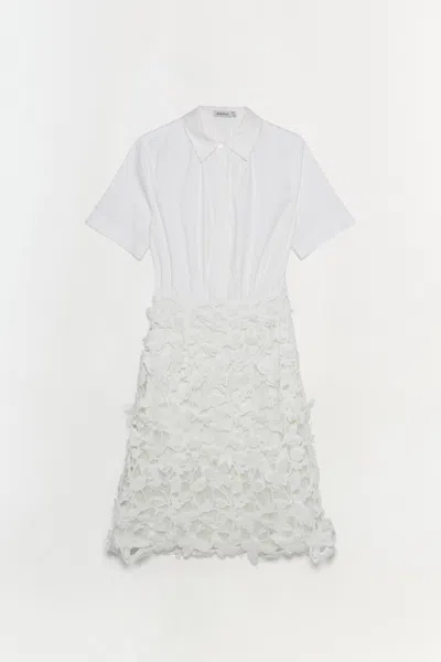 Simkhai Women's Colette Applique Midi Dress In White
