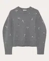 Simkhai Coraline Crystal-embellished Sweater In Gray
