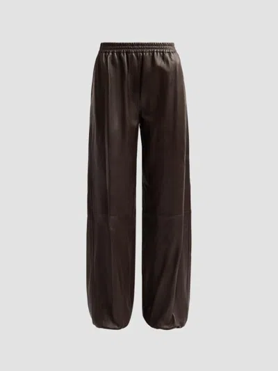 Simkhai Women's Corrine Leather Pants In Brown