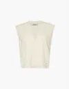 Simkhai Button-front Cashmere Vest In Cream