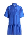 Simkhai Women's Cris Ruffle-hem Minidress In Blue