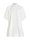 Simkhai Women's Crissy Cotton Poplin Shirtdress In White