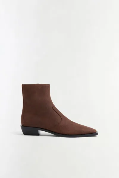 Simkhai Women's Crissy Leather Ankle Boot In Cacao In Brown