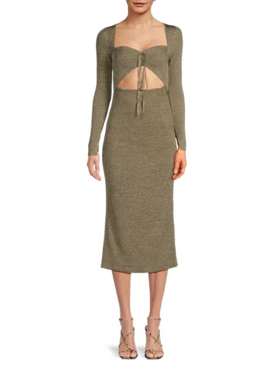 Simkhai Women's Danika Cutout Midaxi Sheath Dress In Nougat