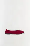 Simkhai Women's Danna Suede Ballet Flat In Crimson