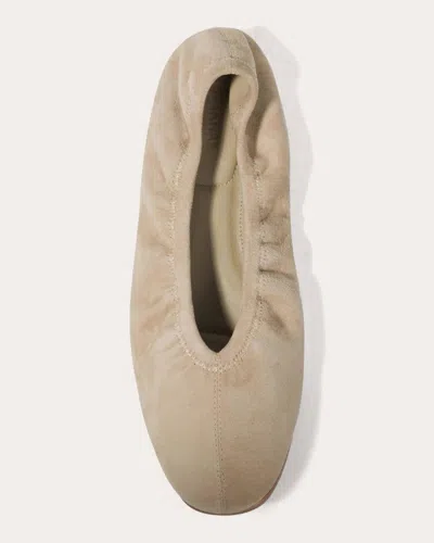 Simkhai Women's Danna Suede Ballet Flat In Neutral