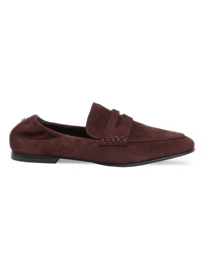 Simkhai Women's Danna Suede Penny Loafers In Brown