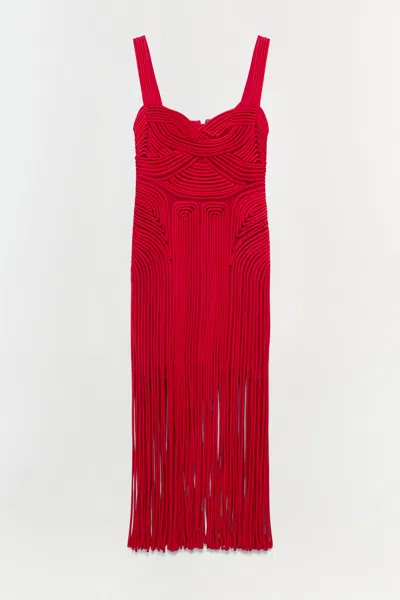 Simkhai Women's Darby Dress In Fiery Red