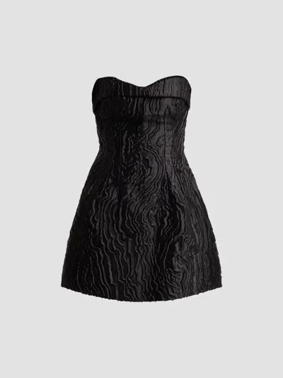 Simkhai Women's Darcie Strapless Mini Dress In Black