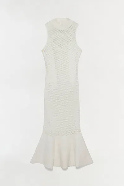 Simkhai Women's Daxton Mesh Knit Dress In Ivory In White