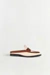 Simkhai Dean Canvas Combo Loafer Mules Natural Saddle In Multi