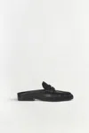 Simkhai Dean Pebbled Leather Mules In Black