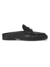 Simkhai Dean Pebbled Leather Mules In Black