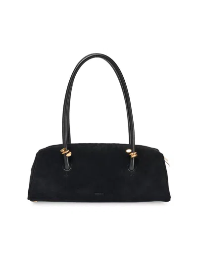 Simkhai Women's Devon Suede Shoulder Bag In Black