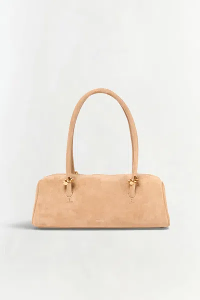 Simkhai Women's Devon Suede Shoulder Bag In Light Camel In Brown