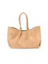 Simkhai Devon Large Suede Tote Bag In Brown