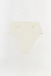 Simkhai Diana High Waisted Bikini Bottom In White