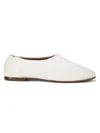 Simkhai Women's Eden Basket-weave Ballet Flats In White