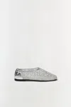 Simkhai Women's Eden Metallic Lace Flat In Silver