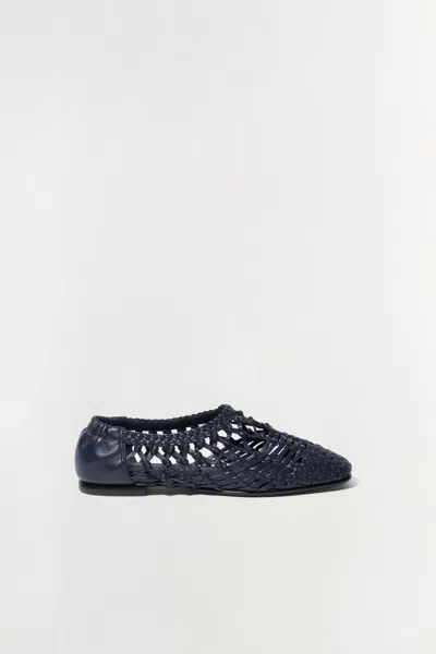 Simkhai Women's Eden Open Weave Flat In Midnight