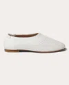 Simkhai Eden Woven Vegan-leather Ballet Flats In White