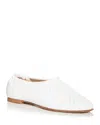 Simkhai Eden Woven Vegan-leather Ballet Flats In Ivory